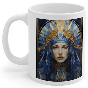Mucha, Art deco Mug, Alphonse Mucha, Art Nouveau inspired coffee mug,Tea cup,  11oz mug