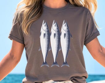 Fisherman Aesthetic Shirt, Sardine Tee Shirt Fisherman Aesthetic Womens Clothing, Sardine Tshirt Seafood Shirt, Nautical Shirt Cruise Shirt