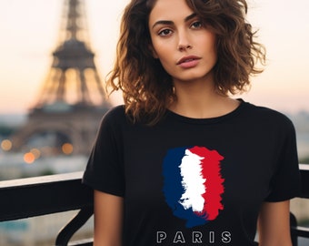 Paris Shirt French TShirt Gift For Paris Lover Parisian TShirt Gift,Chic Paris Girl T-Shirt, Paris Vacation Shirt France Lover (More colors)