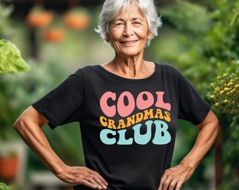 Cool Grandma Club tee shirt, Cool Grandma Club shirt, Mama tee shirt, Gift for Grandma,Grandma tee, Mother's Day Gift, Grandmother's gift