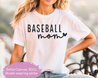 Camiseta de mamá de béisbol para mamá de béisbol Camiseta de mamá de béisbol para mujeres de béisbol Camiseta para camiseta de béisbol Regalo del día de la madre Regalo de mamá de béisbol T