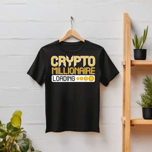 Bitcoin Millionaire shirt Cryptocurrency shirt bitcoin t-shirt gift for cryptocurrency lover of bitcoin buyer&#39;s tee shirt gift for bitcoin