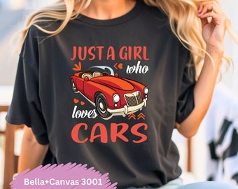 Nur ein Mädchen-Auto-Liebhaber-Shirt Frauen-Auto-T-Shirt CarT-Shirt Liebhaber-Shirt Auto-Reparatur-T-Shirt Auto-Muttertags-Shirt für Auto-Enthusiasten-Vati-Geschenk