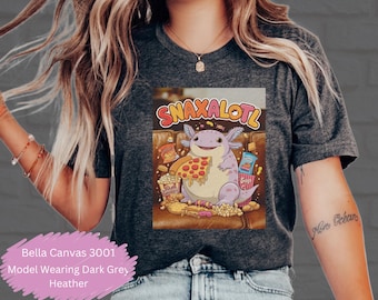 Linda camiseta de axolotl, divertidas camisetas gráficas de axolotl, camisetas de axolotl para niños, divertida camiseta de axolotl, regalo de axolotl para niños, camiseta unisex (MÁS COLORES)