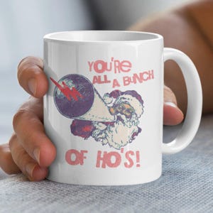 Funny Santa Coffee Mug, Nothing for You , Christmas Holiday Mug, Gift for Christmas, Ugly Christmas Sweater, Adult Humor Coffee Mug