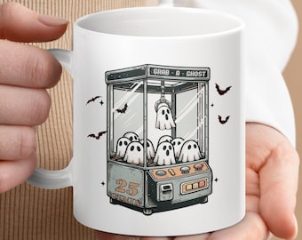 Funny Halloween ceramic mug - Cute Ghost ceramic mug - Scary Halloween Costume - Spooky Season Gift - Retro Halloween Ghost ceramic mug