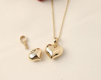 Colar com pingente em forma de coração para cinzas, joia memorial personalizada, colar urna como lembrança, presente de condolências, joia de recordação, urna dourada.