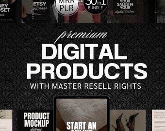DFY Digital Products Resell Rights | Plr Digital Products | PLR Faceless Digital Marketing | Digital Products Bundle | Plr and Mrr