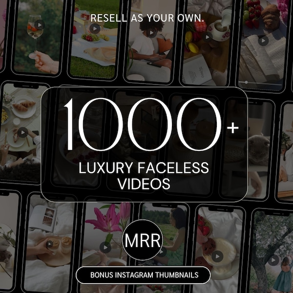 1000+ Luxus Faceless Reels mit MRR | Gesichtslose Videos | Faceless Reels Inhaltsbibliothek | Gesichtslose Videos | Faceless Reels Mit MRR