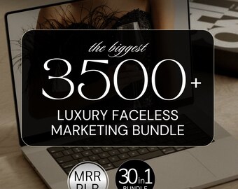 Luxus Faceless Digital Marketing Bundle | 30in1 Faceless Digital Marketing Bundle | PLR Gesichtslose Digitales Marketing | Gesichtsloser-Führer PLR