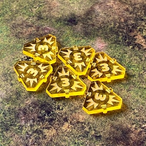 SW Legion Triple Suppression Tokens: Acrylic Tabletop Game Counters