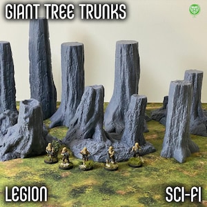 Legion Terrain - Giant Forest Trunks for Sci-Fi Tabletop Games – Durable, Detailed & Compatible with many games