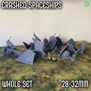 Legion Terrain - Crashed Spaceships for Sci-Fi Tabletop Games - Durable, Detailed & Compatible with Many Sci-Fi Games