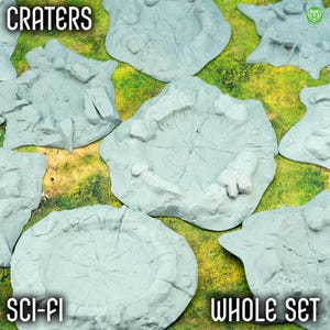 Tabletop Terrain Craters: 28-32mm Scale Wargaming Scenery