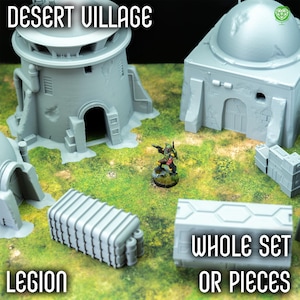 Legion Terrain - Desert Standard Bundle for Sci-Fi Tabletop Games – Durable, Detailed & Compatible with many games