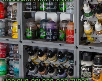 Modular Paint Rack | Hobby Zone | Paints Organizer | Vallejo | Txarli Factory
