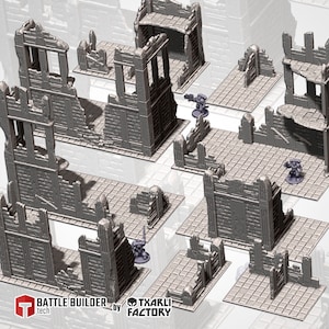 Tabletop Terrain - Classical Small Ruins - 10th Edition WTC Compatible - Txarli Factory