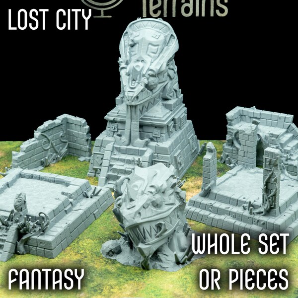 リザードマン ロストシティ 地形セット: ファンタジー AoS & 旧世界