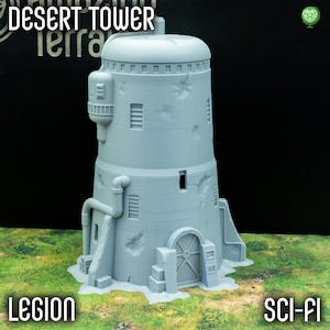 Legion Terrain - Desert Tower for Sci-Fi Tabletop Games – Durable, Detailed & Compatible with many games