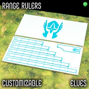 Elven Style Measurement Sticks: Tabletop Game Range Rulers
