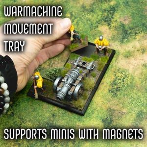 Movement Tray - 50x75mm - Perfect tray for Cannons, Warmachines and alike, magnetized and game-ready