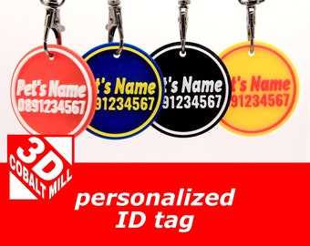 Introducing Personalized 3D Printed ID Tags for Your Beloved Pets!