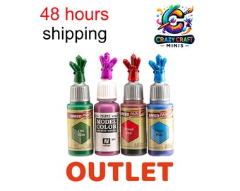 OUTLET - 10 pcs of Toppers for Dropper Bottle Paints for Miniatures - CRYSTALS | miniature | 3D Print | Vallejo | Army Painter | GSW