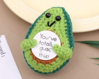 Positive Avocado, süße Avocado, gestrickte Avocado für Sie, Dekoration für Zuhause, niedliches Geschenk für Sie, Geschenk, Ornament