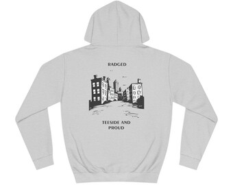 MIDDLESBROUGH Tribute Hoodie - Home town pride, nostalgia, novelty gifts for him her, travelling, festival