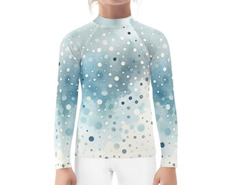 Rashguard enfant - Pois bleus