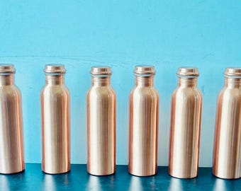 Pure Copper Water Bottle 900ML, Ayurvedic Leak Proof Flask