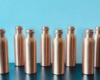 Pure Copper Water Bottle 900ML - Ayurvedic Leak Proof Flask