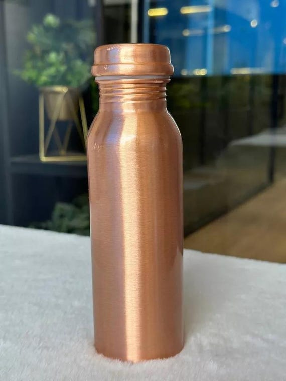 Personalised Pure Copper Water Bottle (1 Liter) | Ayurvedic Health Gift, Anniversary Present