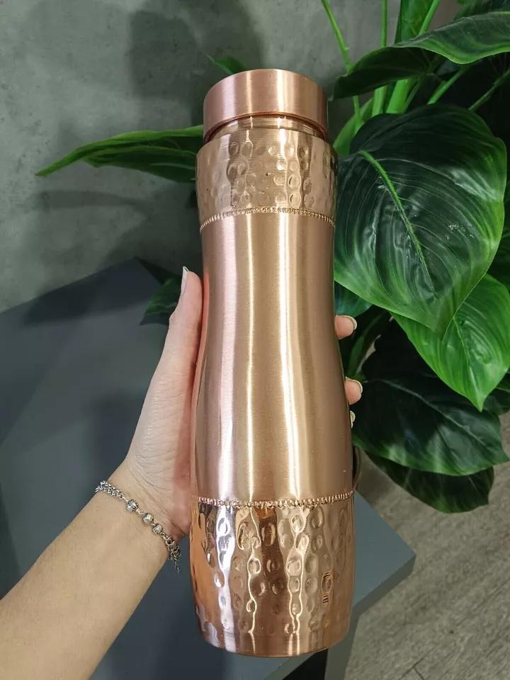 Personalised Pure Copper Water Bottle (1 Liter) | Ayurvedic Health Gift, Anniversary Present