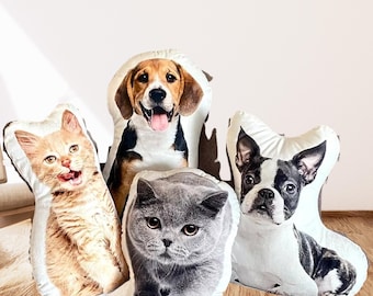 Personalisiertes Haustier Foto Kissen, Benutzerdefinierte 3D Hunde- oder Katzenkissen