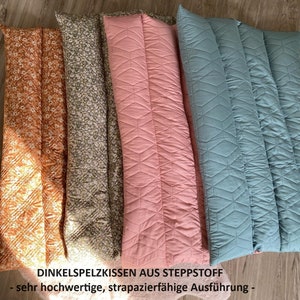 XXL Dinkelspelzkissen 100 x 70 cm sofort verfügbar Sehr strapazierfähiger Steppstoff Bild 1