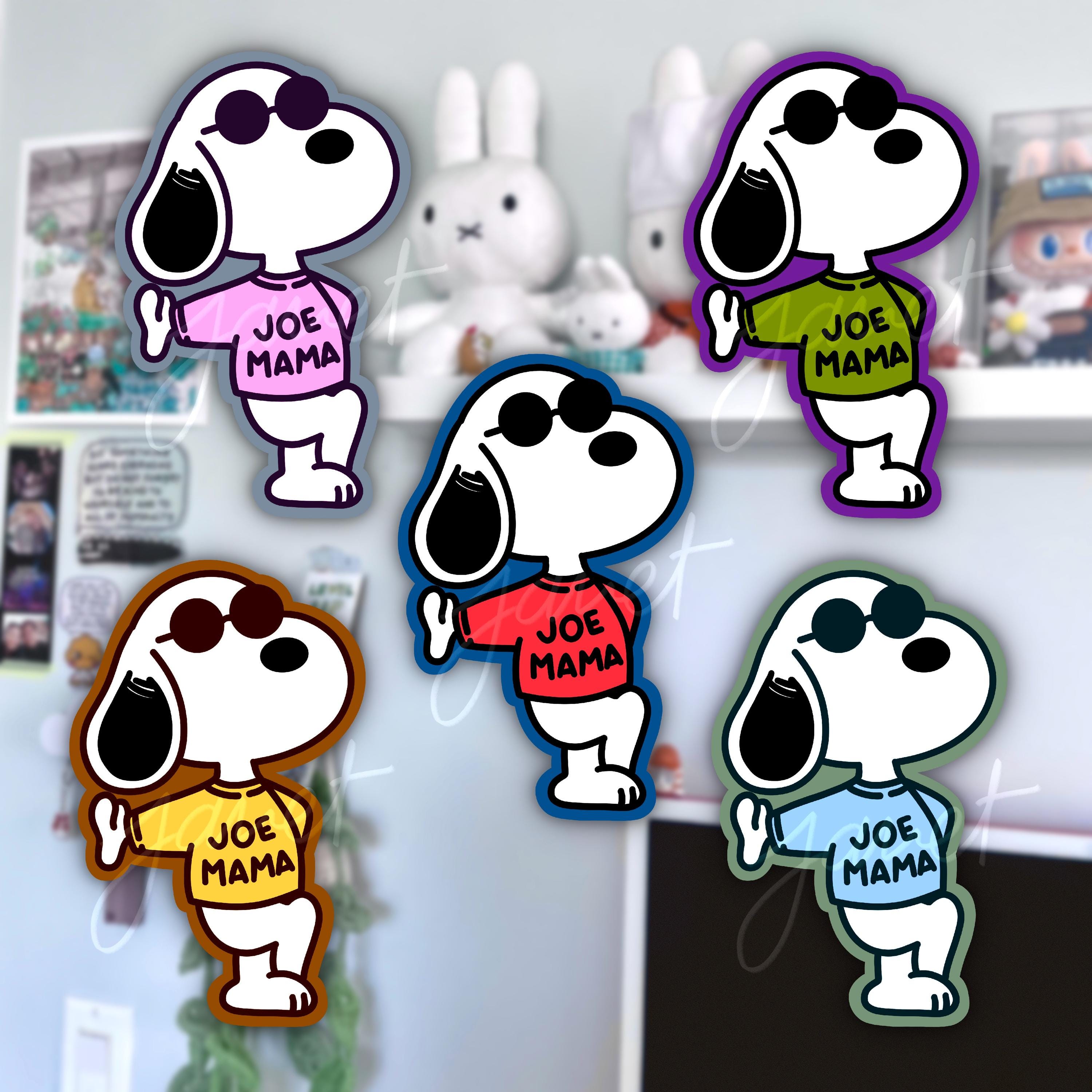 Joe Mama Snoopy Glossy Sticker – Funny Fan Art (2 Inch) - Etsy