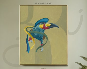 Ecuador Andean Toucan Festival Art Print: Ecuadorian Colorful Home Decor Gift