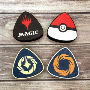 Tapones triangulares personalizados para tubos de tapetes de juego de Riftbound Lorcana, Pokémon, Yugioh, Magic: The Gathering (MTG) - Compatibles con Monster Tubes.