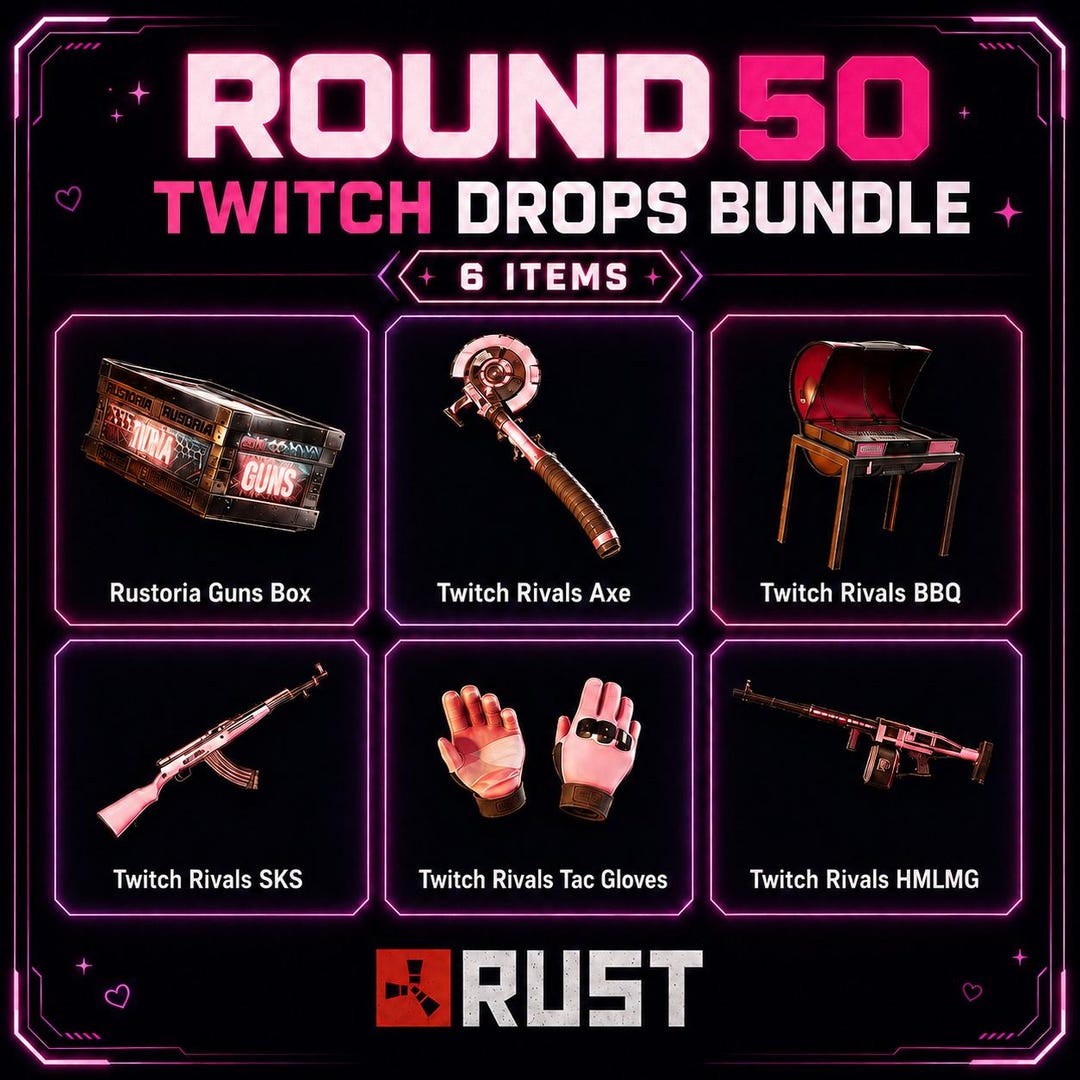 Rust Twitch Drops Round 50 — 6 Skins - Etsy