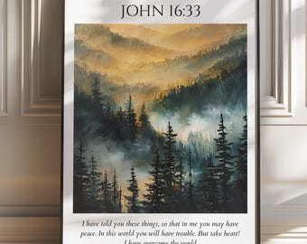 John 16:33 Poster - Printable, Instant Download