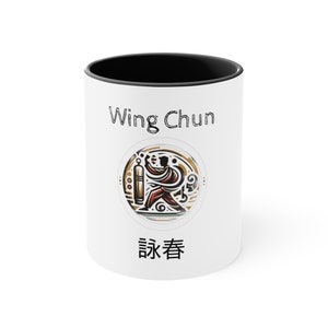 Wing Chun Custom Emblem - Accent Coffee Mug, 11oz