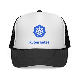 Kubernetes Trucker Cap – DevOps Hat | SRE Gift | K8s Logo Snapback | Cloud Engineer Gear | Tech Conference Cap | Programmer Gift Hat