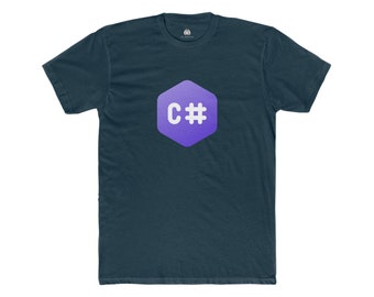 C# T-Shirt – .NET Developer Shirt | C Sharp Programmer Gift | Software Engineer Coding Tee | 100% Cotton Unisex
