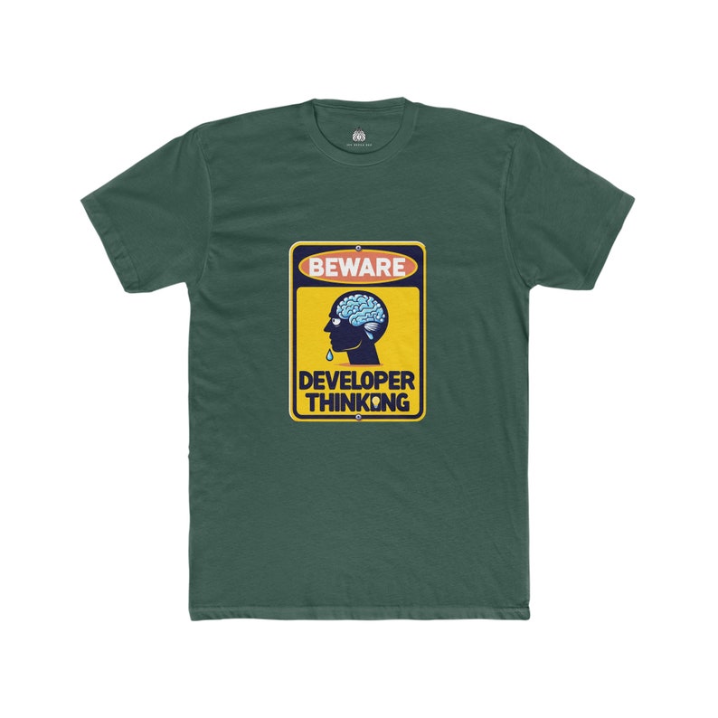 Beware developer thinking t-shirt for programmers and software engineers