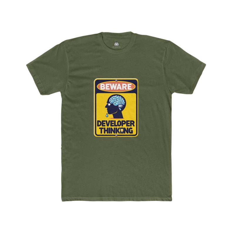 Beware developer thinking t-shirt for programmers and software engineers