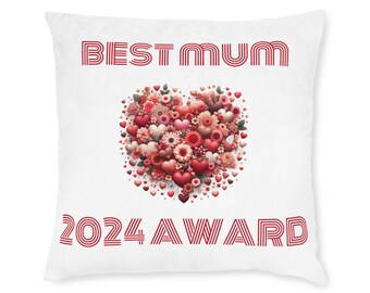 Best Mum 2024 Award (British English) - Square Pillow