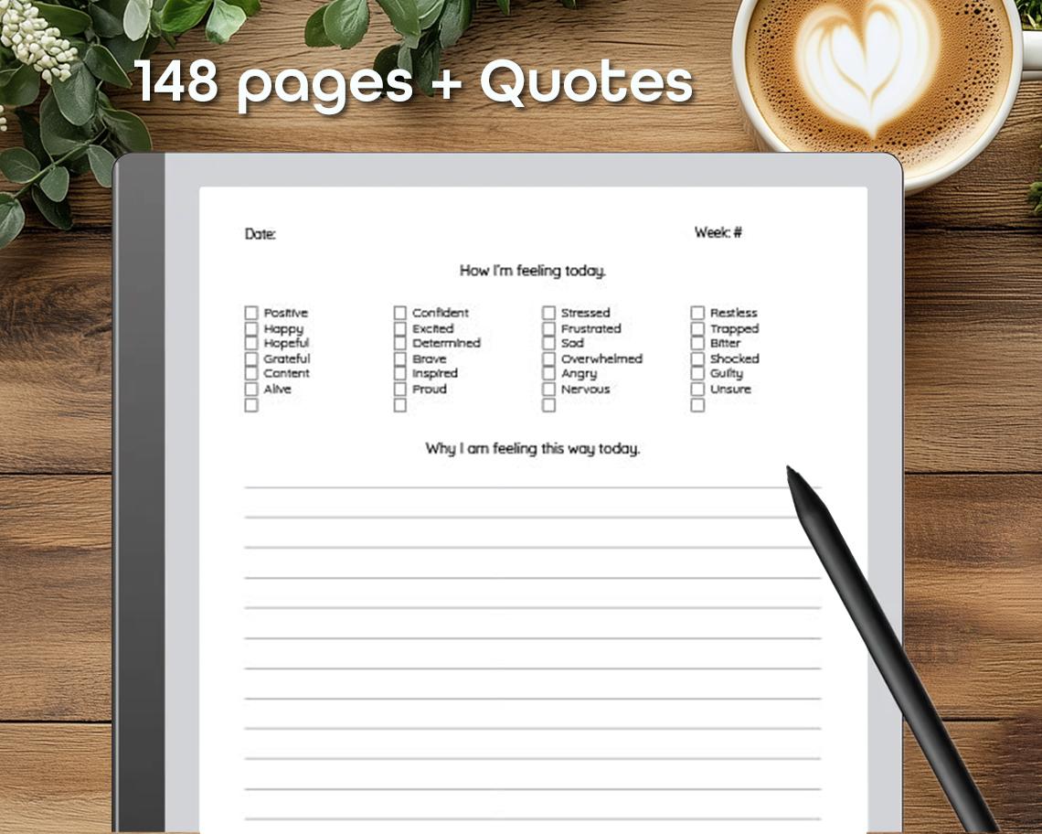 Digital Guided Journal for Men for Remarkable 1 & 2 Tablets, Kindle ...