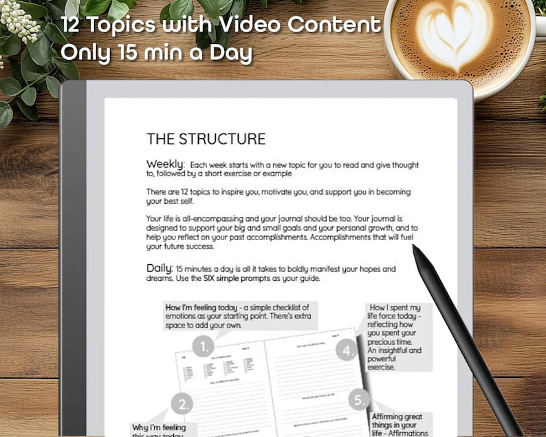Digital Guided Journal for Men for Remarkable 1 & 2 Tablets, Kindle ...