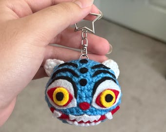 Derpy the Tiger KPOP Demon Hunters Crochet Keychain